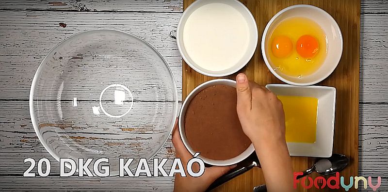 Kakaós keksz egyszerűen - videóval